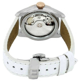 Buy Shop Tissot T-Classic Powermatic 80 Mother of Pearl Silver Dial White Leather Strap Watch For Women - T108.208.26.117.00 USA Online