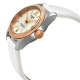 Buy Shop Tissot T-Classic Powermatic 80 Mother of Pearl Silver Dial White Leather Strap Watch For Women - T108.208.26.117.00 USA Online