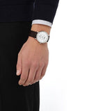 Buy Shop Tissot T-Classic Powermatic 80 Silver Dial Brown Leather Strap Watch For Men - T122.407.16.031.00 USA Online