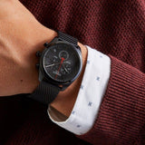 Buy Shop Tissot T Classic PR 100 Chronograph Black Dial Black Mesh Bracelet Watch For Men - T101.417.33.051.00 USA Online