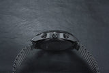 Tissot T Classic PR 100 Chronograph Black Dial Black Mesh Bracelet Watch For Men - T101.417.33.051.00