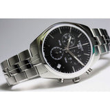 Buy Shop Tissot T Classic PR 100 Chronograph Black Dial Silver Steel Strap Watch for Men - T101.417.11.051.00 USA Online