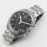 Buy Shop Tissot T Classic PR 100 Chronograph Black Dial Silver Steel Strap Watch for Men - T101.417.11.051.00 USA Online