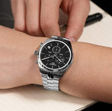 Buy Shop Tissot T Classic PR 100 Chronograph Black Dial Silver Steel Strap Watch for Men - T101.417.11.051.00 USA Online