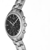 Buy Shop Tissot T Classic PR 100 Chronograph Black Dial Silver Steel Strap Watch for Men - T101.417.11.051.00 USA Online