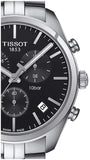 Buy Shop Tissot T Classic PR 100 Chronograph Black Dial Silver Steel Strap Watch for Men - T101.417.11.051.00 USA Online