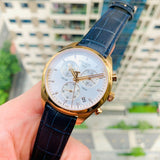 Buy Shop Tissot T Classic PR 100 Chronograph Silver Dial Black Leather Strap Watch for Men - T101.417.36.031.00 USA Online