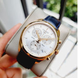 Buy Shop Tissot T Classic PR 100 Chronograph Silver Dial Black Leather Strap Watch for Men - T101.417.36.031.00 USA Online