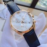 Buy Shop Tissot T Classic PR 100 Chronograph Silver Dial Black Leather Strap Watch for Men - T101.417.36.031.00 USA Online