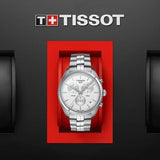 Buy Shop Tissot T Classic PR 100 Chronograph Silver Dial Silver Steel Strap Watch For Men - T101.417.11.031.00 USA Online