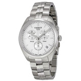 Buy Shop Tissot T Classic PR 100 Chronograph Silver Dial Silver Steel Strap Watch For Men - T101.417.11.031.00 USA Online