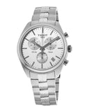 Buy Shop Tissot T Classic PR 100 Chronograph Silver Dial Silver Steel Strap Watch For Men - T101.417.11.031.00 USA Online