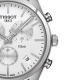 Buy Shop Tissot T Classic PR 100 Chronograph Silver Dial Silver Steel Strap Watch For Men - T101.417.11.031.00 USA Online