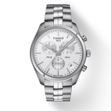 Buy Shop Tissot T Classic PR 100 Chronograph Silver Dial Silver Steel Strap Watch For Men - T101.417.11.031.00 USA Online