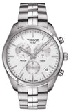 Buy Shop Tissot T Classic PR 100 Chronograph Silver Dial Silver Steel Strap Watch For Men - T101.417.11.031.00 USA Online