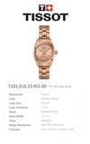 Buy Shop Tissot T Classic PR 100 Donna Rose Gold Lady Small Watch For Women - T101.010.33.451.00 USA Online