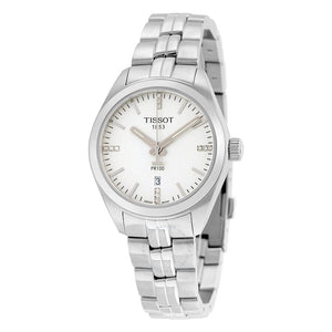Buy Shop Tissot T Classic PR 100 Lady Silver Dial Watch For Women - T101.210.11.036.00 USA Online