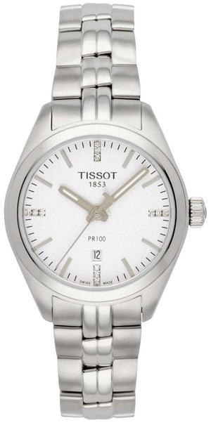 Buy Shop Tissot T Classic PR 100 Lady Silver Dial Watch For Women - T101.210.11.036.00 USA Online