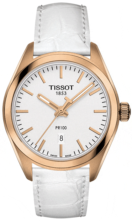 Buy Shop Tissot T Classic PR 100 Lady Silver Dial Watch For Women - T101.210.36.031.01 USA Online