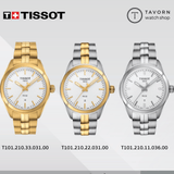 Buy Shop Tissot T Classic PR 100 Lady White Dial Gold Steel Strap Watch for Women - T101.210.33.031.00 USA Online