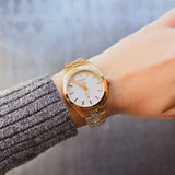 Buy Shop Tissot T Classic PR 100 Lady White Dial Gold Steel Strap Watch for Women - T101.210.33.031.00 USA Online