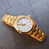 Buy Shop Tissot T Classic PR 100 Lady White Dial Gold Steel Strap Watch for Women - T101.210.33.031.00 USA Online