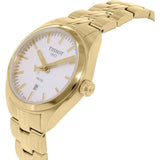 Buy Shop Tissot T Classic PR 100 Lady White Dial Gold Steel Strap Watch for Women - T101.210.33.031.00 USA Online