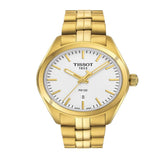 Buy Shop Tissot T Classic PR 100 Lady White Dial Gold Steel Strap Watch for Women - T101.210.33.031.00 USA Online