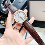 Buy Shop Tissot T Classic PR 100 Quartz White Dial Brown Leather Strap Watch for Men - T101.410.26.031.00 USA Online