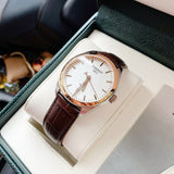 Buy Shop Tissot T Classic PR 100 Quartz White Dial Brown Leather Strap Watch for Men - T101.410.26.031.00 USA Online