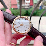 Buy Shop Tissot T Classic PR 100 Quartz White Dial Brown Leather Strap Watch for Men - T101.410.26.031.00 USA Online