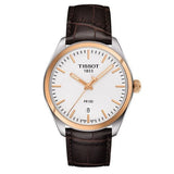 Buy Shop Tissot T Classic PR 100 Quartz White Dial Brown Leather Strap Watch for Men - T101.410.26.031.00 USA Online