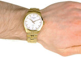 Buy Shop Tissot T Classic PR 100 Quartz White Dial Gold Steel Strap Watch for Men - T101.410.33.031.00 USA Online