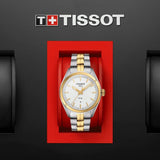 Buy Shop Tissot T Classic PR 100 Sport Chic White Dial Two Tone Steel Strap Watch For Women - T101.210.22.031.00 USA Online