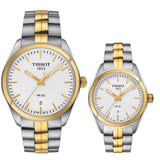 Buy Shop Tissot T Classic PR 100 Sport Chic White Dial Two Tone Steel Strap Watch For Women - T101.210.22.031.00 USA Online