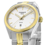 Buy Shop Tissot T Classic PR 100 Sport Chic White Dial Two Tone Steel Strap Watch For Women - T101.210.22.031.00 USA Online
