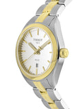 Buy Shop Tissot T Classic PR 100 Sport Chic White Dial Two Tone Steel Strap Watch For Women - T101.210.22.031.00 USA Online