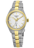 Buy Shop Tissot T Classic PR 100 Sport Chic White Dial Two Tone Steel Strap Watch For Women - T101.210.22.031.00 USA Online