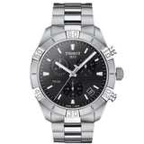 Buy Shop Tissot T Classic PR 100 Sport Chronograph Black Dial Silver Steel Strap Watch for Men - T101.617.11.051.00 USA Online