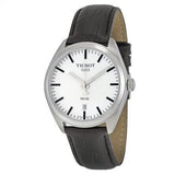 Buy Shop Tissot T Classic PR 100 White Dial Black Leather Strap Watch for Men - T101.410.16.031.00 USA Online
