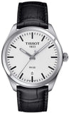 Buy Shop Tissot T Classic PR 100 White Dial Black Leather Strap Watch for Men - T101.410.16.031.00 USA Online