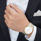 Buy Shop Tissot T Classic PR 100 White Dial Two Tone Steel Strap Watch for Men - T101.410.22.031.00 USA Online