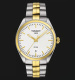 Buy Shop Tissot T Classic PR 100 White Dial Two Tone Steel Strap Watch for Men - T101.410.22.031.00 USA Online