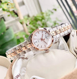 Buy Shop Tissot T Classic PR100 Mother of Pearl Dial Two Tone Steel Strap Watch for Women - T101.010.22.111.01 USA Online