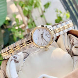 Buy Shop Tissot T Classic PR100 Mother of Pearl Dial Two Tone Steel Strap Watch for Women - T101.010.22.111.01 USA Online