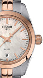 Buy Shop Tissot T Classic PR100 Mother of Pearl Dial Two Tone Steel Strap Watch for Women - T101.010.22.111.01 USA Online