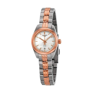 Buy Shop Tissot T Classic PR100 Mother of Pearl Dial Two Tone Steel Strap Watch for Women - T101.010.22.111.01 USA Online