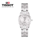Buy Shop Tissot T Classic PR100 Silver Dial Silver Steel Strap Watch For Women - T049.210.11.033.00 USA Online