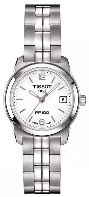 Buy Shop Tissot T Classic PR100 Watch Ladies White Dial Stainless Steel For Women - T049.210.11.017.00 USA Online