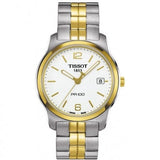 Buy Shop Tissot T Classic PR100 White Dial Two Tone Steel Strap Watch For Women - T049.210.22.032.00 USA Online
